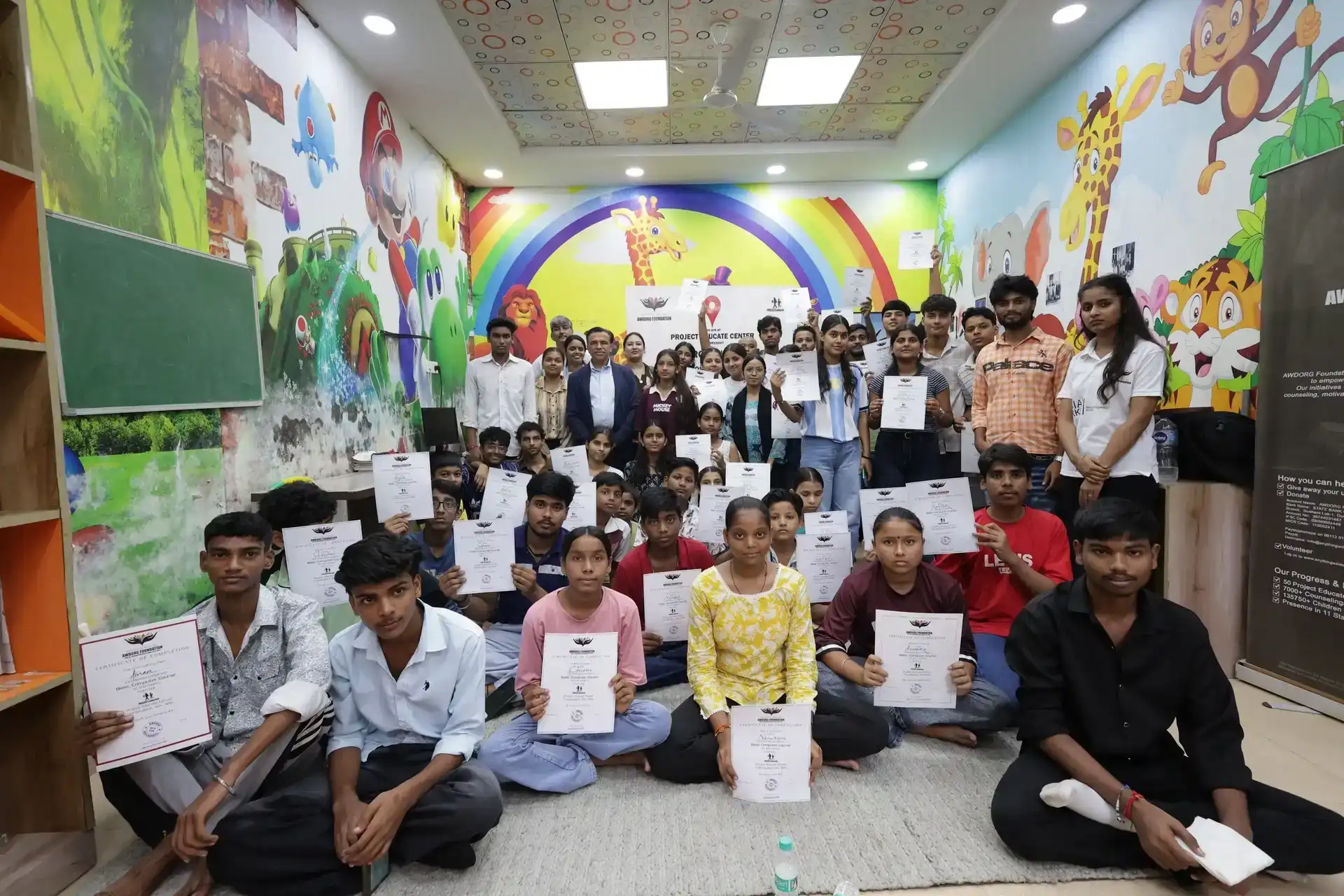 “Empowering Students Through Digital Skills – Certificate Distribution Ceremony”.