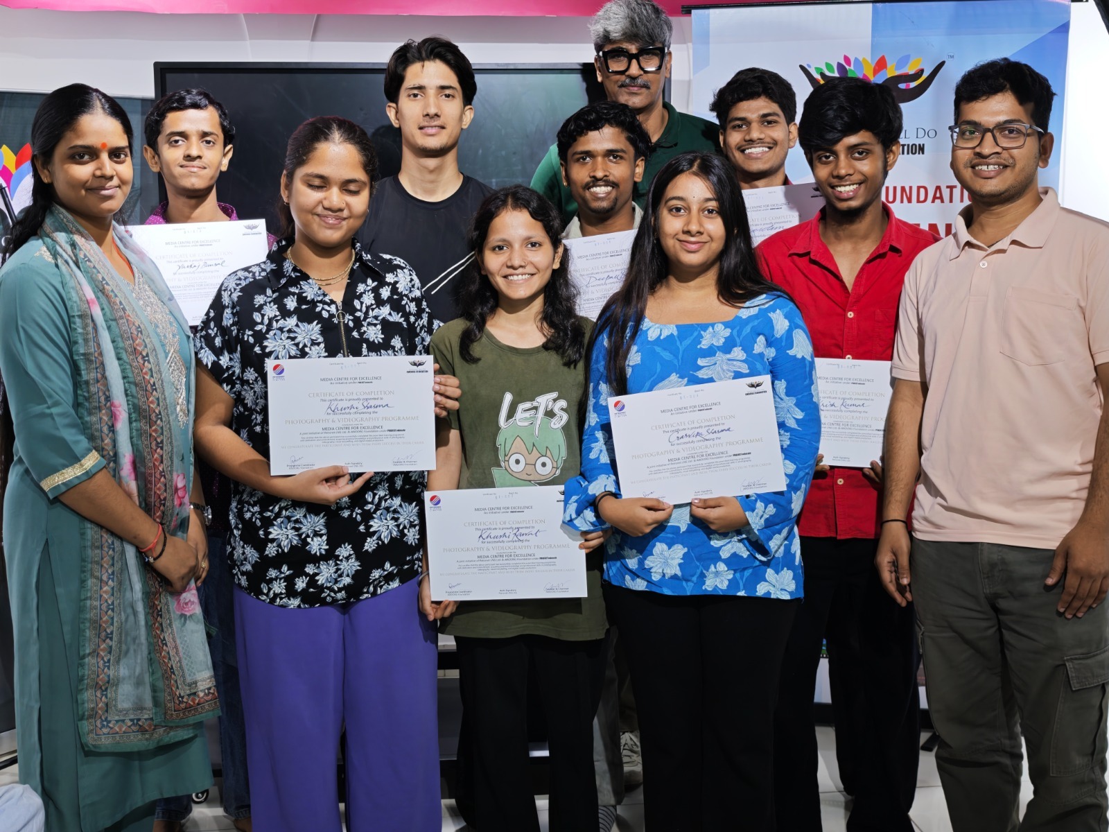 Certified photography and videography students at the Media Centre of Excellence